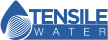 Tensile Water Logo in blue.